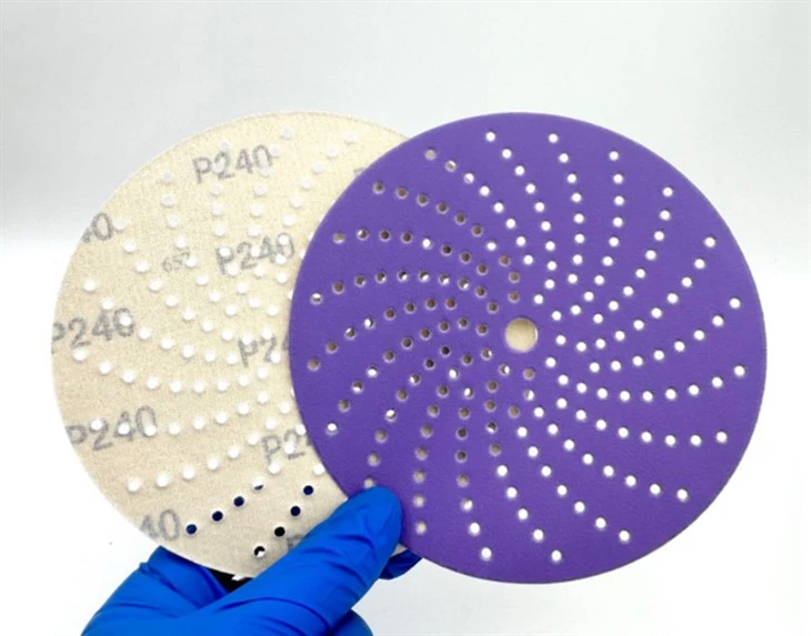 Purple Ceramic Aluminium Oxide Multihole Sanding Discs